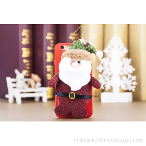 Custom desigh high quality christmas santa claus creative mobile phone accessories for iphone 6S/6plus